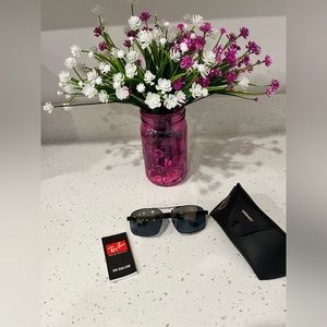 Ray-Ban 3604-CH Chromance Mirrored Square Sunglasses (unisex) Made in Italy